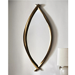 Зеркало овальное в деревянной золотистой раме Oval Gold Lines варинант исполнения - 4 | Loft Concept в Самаре