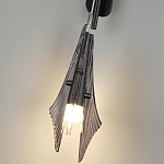 Бра черного цвета с плафоном из рельефного стекла Glass Pod варинант исполнения - 9 | Loft Concept в Самаре