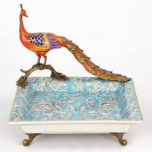 Блюдо Fire Peacock