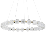 Светодиодная кольцевая люстра с круглыми плафонами Crystal Globule Chandelier варинант исполнения - 3 | Loft Concept в Самаре