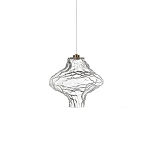 Подвесной светильник с плафоном из фактурного прозрачного стекла Light Ensemble варинант исполнения - 7 | Loft Concept в Самаре