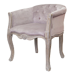 Кресло низкое в стиле прованс Розовый Велюр Louis French Armchair  варинант исполнения - 3 | Loft Concept в Самаре