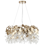 Люстра с декоративными подвесками из прозрачного стекла в форме монеток FAIRYTREE Light варинант исполнения - 6 | Loft Concept в Самаре