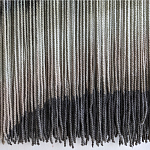 Пейзаж из нитей Макраме Wall decor Black and White Landscape варинант исполнения - 4 | Loft Concept в Самаре