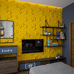 Гипсовая 3D Панель M-41 A, B варинант исполнения - 3 | Loft Concept в Самаре