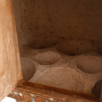 Декоративная винтажная печка из глины с инкрустацией Rarity варинант исполнения - 3 | Loft Concept в Самаре