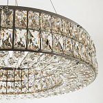 Круглая люстра с хрустальным декором Langlais Crystal Chrome Chandelier варинант исполнения - 2 | Loft Concept в Самаре