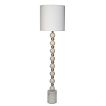 Торшер мраморный с белым абажуром Floor lamp Jewelry варинант исполнения - 1 | Loft Concept в Самаре