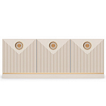 ТВ-тумба с 3-мя фактурными дверцами Satin Furniture варинант исполнения - 2 | Loft Concept в Самаре