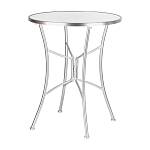 Столик приставной с круглой столешницей на серебристом основании Scenical Table варинант исполнения - 1 | Loft Concept в Самаре