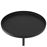 Кофейный столик с круглой чёрной столешницей и мраморным основанием Exquisite Practicality варинант исполнения - 2 | Loft Concept в Самаре