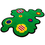 Дизайнерский ковер с цветами Poltronova Tappeto Prato Rug варинант исполнения - 2 | Loft Concept в Самаре