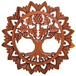 Панно из дерева круглое Osier Panel With Trees варинант исполнения - 1 | Loft Concept в Самаре