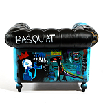 Кресло "Баския и Уорхол" Basquiat Warhol graffiti chair натуральная кожа варинант исполнения - 5 | Loft Concept в Самаре
