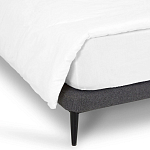 Кровать с большим мягким изголовьем Unity Dark Grey Bed варинант исполнения - 3 | Loft Concept в Самаре