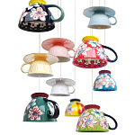 Подвесные светильники в виде чаши с цветочным орнаментом Flower Reversal варинант исполнения - 2 | Loft Concept в Самаре