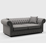 Мебельная ткань Шенилл серый цвет 142 см T4-46 варинант исполнения - 7 | Loft Concept в Самаре