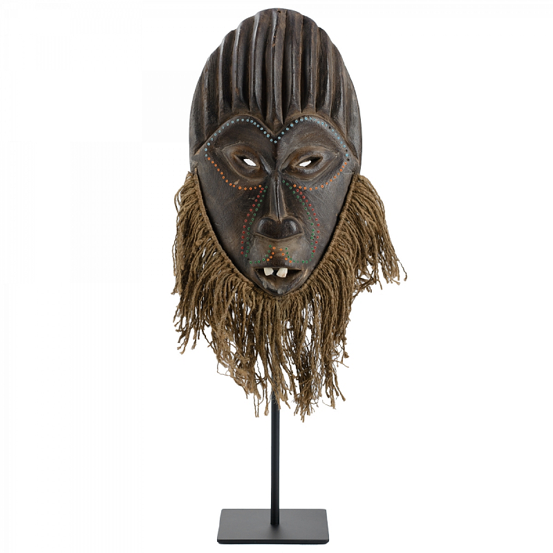 Маска African Mask Jituku Коричневый Черный в Самаре | Loft Concept 