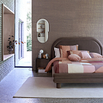 Зеркало овальное Curved Furniture бежевое варинант исполнения - 4 | Loft Concept в Самаре