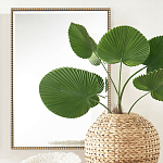 Зеркало прямоугольное в фактурной золотой раме Reflective Fabric варинант исполнения - 5 | Loft Concept в Самаре