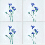 Плитка с узором Васильки варинант исполнения - 1 | Loft Concept в Самаре