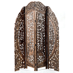 Ширма с  орнаментом ручная резьба Indian Antique Furniture варинант исполнения - 1 | Loft Concept в Самаре
