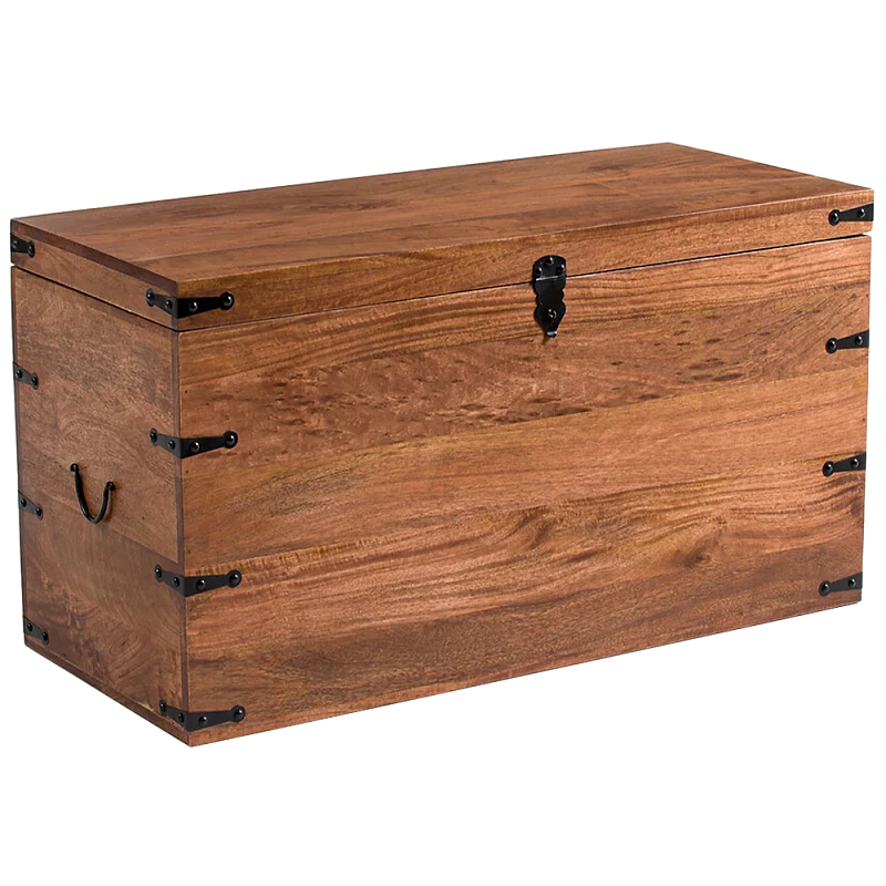 Деревянный сундук из массива манго Mango Wooden Chest Brown Коричневый в Самаре | Loft Concept 