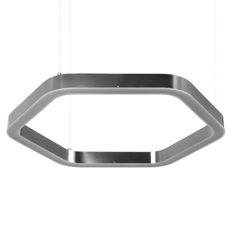 Люстра подвесная светодиодная в форме шестиугольника Диаметр 60 см Hexagon Horizontal Антрацит Золотой Люстра подвесная светодиодная в форме шестиугольника Диаметр 60 см Hexagon Horizontal Антрацит Золотой в Самаре | Loft Concept