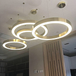 Люстра Light Ring Horizontal Латунь варинант исполнения - 2 | Loft Concept в Самаре