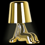 Настольная лампа фигурная цвета золото с гладким абажуром Высота 16 см Sophia варинант исполнения - 3 | Loft Concept в Самаре