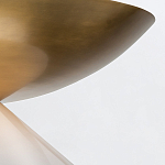 Подвесной светильник латунного цвета с конусовидным белым плафоном Quintiesse варинант исполнения - 12 | Loft Concept в Самаре