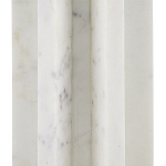 Настольная лампа мраморная с тканевым цилиндрическим абажуром Sharpened варинант исполнения - 1 | Loft Concept в Самаре