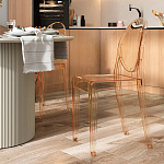 Прозрачный стул с янтарным оттенком LOUIS GHOST CHAIR варинант исполнения - 8 | Loft Concept в Самаре