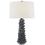 Настольная лампа с корпусом из цветков колокольчика Cascade of Blue Flowers варинант исполнения - 2 | Loft Concept в Самаре