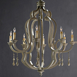 Люстра деревянная с подвесками Gray Curved Profile варинант исполнения - 2 | Loft Concept в Самаре