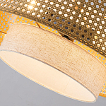 Подвесной светильник с декоративным поясом из плетеного бамбука Biuloggicu варинант исполнения - 6 | Loft Concept в Самаре