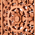 Панно из дерева квадратное Panel With Trees варинант исполнения - 2 | Loft Concept в Самаре