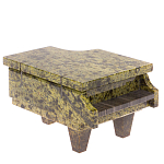 Шкатулка в виде рояля из натурального камня змеевик Stone Casket варинант исполнения - 1 | Loft Concept в Самаре