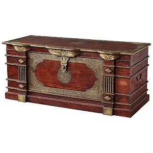Сундук с латунной чеканкой Tejas Indian Inlaid Chest
