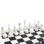 Шахматы классические с белой доской из натурального камня Мрамор Decorative Thematic Chess варинант исполнения - 2 | Loft Concept в Самаре