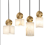 Подвесной светильник светодиодный с квадратным плафоном Stone Helios варинант исполнения - 3 | Loft Concept в Самаре