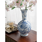 Ваза фарфоровая с синими цветочными мотивами Independence варинант исполнения - 4 | Loft Concept в Самаре