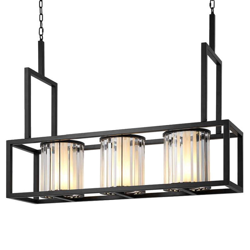 Люстра Chandelier Carducci Black Черный Прозрачный (Transparent) в Самаре | Loft Concept 