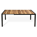 Стол обеденный раздвижной с прямоугольной столешницей на четырех черных ножках Blair варинант исполнения - 3 | Loft Concept в Самаре