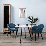 Шкаф-витрина в стиле лофт с чёрной стеклянной дверью Urban Style Space варинант исполнения - 6 | Loft Concept в Самаре