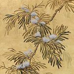Обои ручная роспись Silk Tree Original colourway on Gold Bullion gilded paper варинант исполнения - 2 | Loft Concept в Самаре