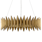 Люстра круглая с фактурным абажуром Graduated Heights варинант исполнения - 2 | Loft Concept в Самаре