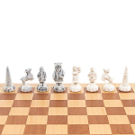 Шахматы Северные народы в ларце из натурального бука Decorative Thematic Chess варинант исполнения - 4 | Loft Concept в Самаре