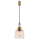 Подвесной светильник со стеклянным плафоном янтарного цвета Prestige варинант исполнения - 2 | Loft Concept в Самаре