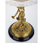 Чаша стеклянная прозрачная на бронзовой подставке с фигуркой девушки Eden Garden варинант исполнения - 4 | Loft Concept в Самаре